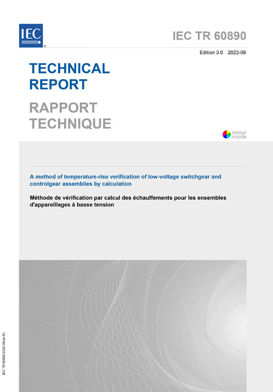 Cover IEC TR 60890:2022